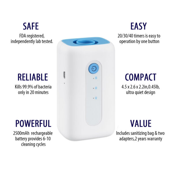 FREYAT CPAP Cleaner and Sanitizer-Ozone Portable Cleaning Machine - Image 2